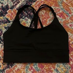 Lululemon energy longline Black Sports Bra